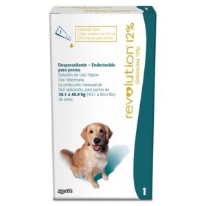 Pipeta Revolution Perro 12% 20 a 40 KG Verde
