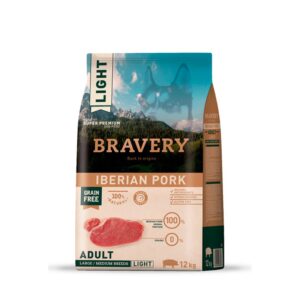 Bravery Light Iberian Pork Adult Large Medium Breeds 12 KG