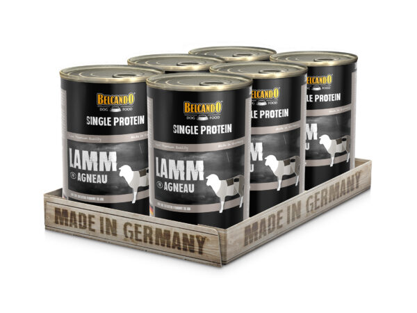 Belcando Perro Lata Single Protein Cordero 400GR x6 Unidades
