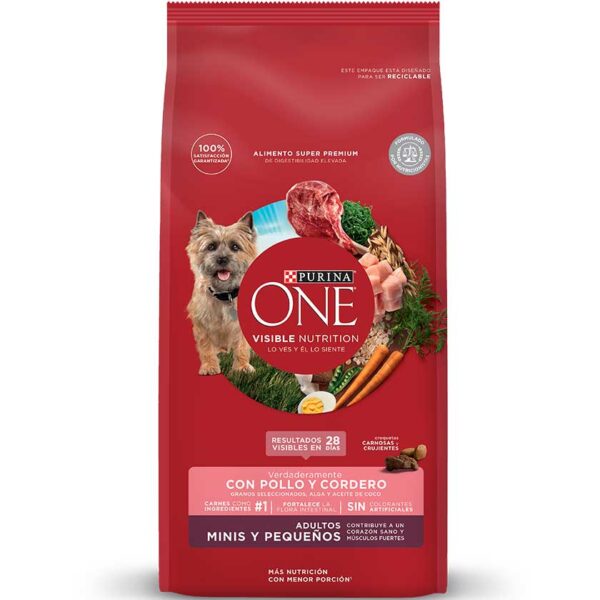 Purina One Adulto Razas Pequeñas Pollo y Cordero 2KG