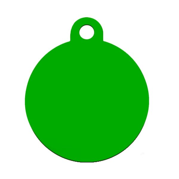 Plaquita / Placa Verde Pequeña Circulo