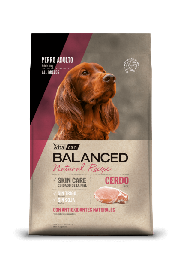 Vitalcan Balanced Natural Recipe Perro Cerdo 3 KG
