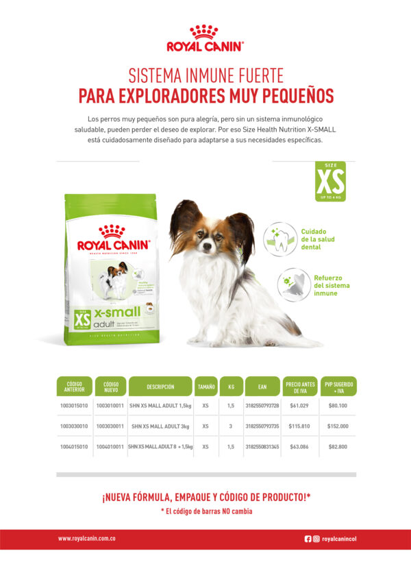 Royal Canin X-Small Adulto 1 KG - Imagen 3