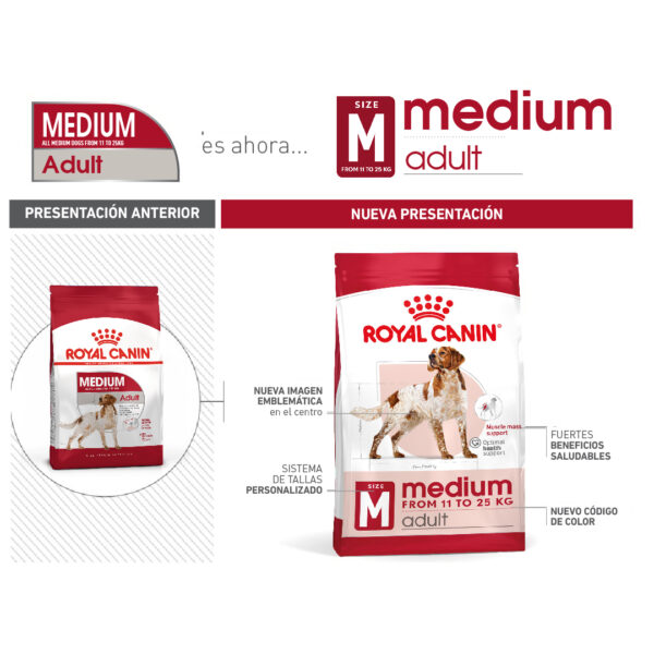 Royal Canin Medium Adulto 2.5 KG - Imagen 3