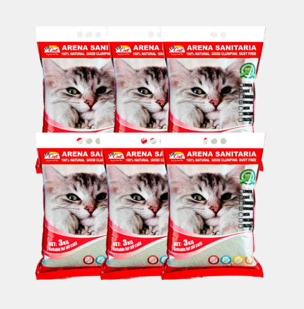 Display Arena Vip Cat Rosas 6x3 KG Aglutinante