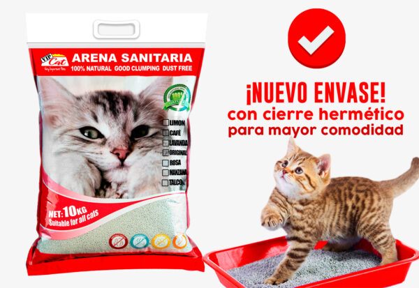 Vip Cat Arena Lavanda 10 KG Aglutinante - Imagen 2