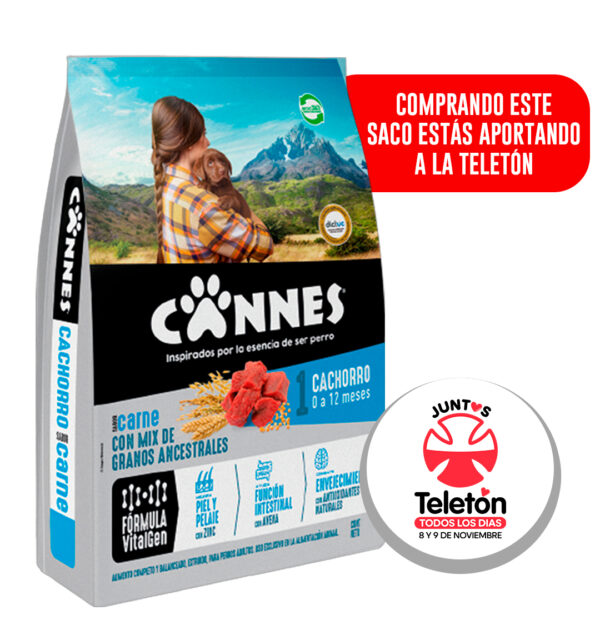 Alimento Perro Cannes Cachorro Carne 18 KG