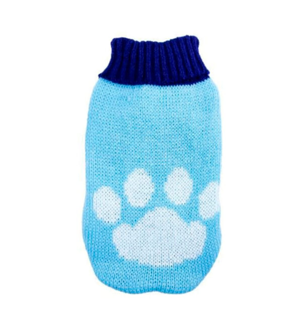 Chaleco Lana Patita Celeste Talla XL