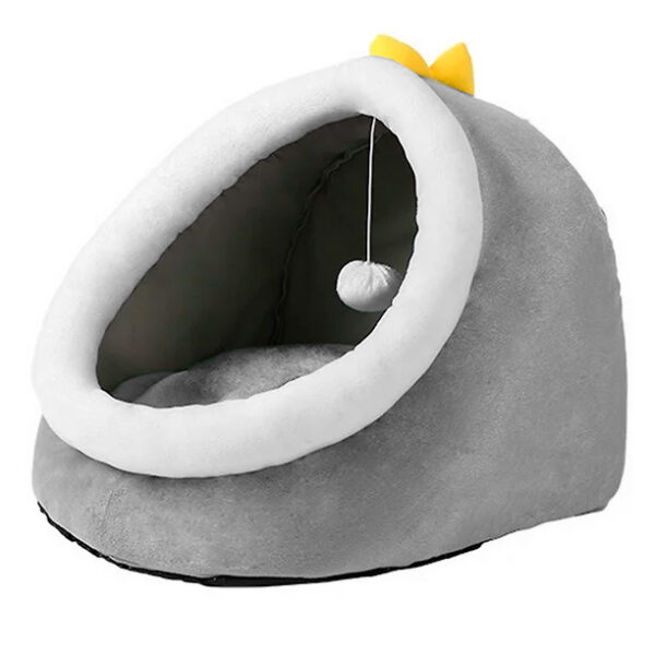 Cama Mascotas Diseño Pez Color Verde - Gris 30x35x25 cm (77122) - Imagen 2