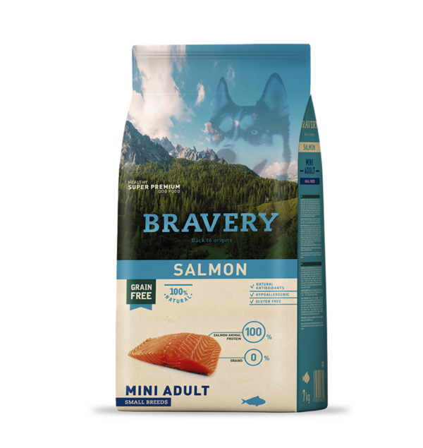 Bravery Salmón Mini Adulto Small Breed 7 KG