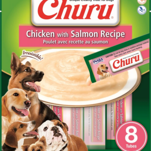 Caja Churu Dog Chicken Salmon 6x8 Tubos