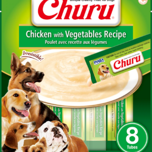 Caja Churu Dog Chicken Vegetables 6x8 Tubos