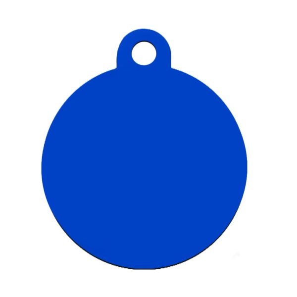 Plaquita / Placa Azul Pequeña Circulo