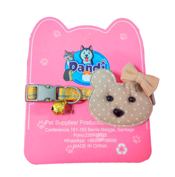 Collar Peluche Osito Beige (7064)