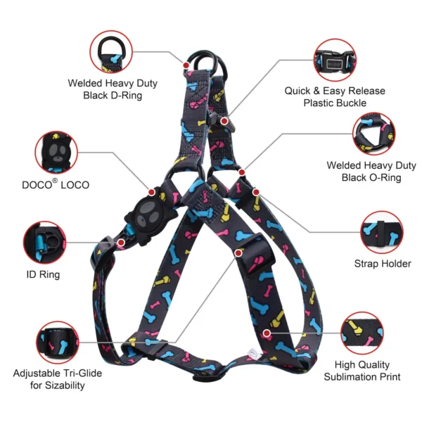 Arnés para perro Doco Loco Talla S (DCL202-ES) Hologram - Imagen 2