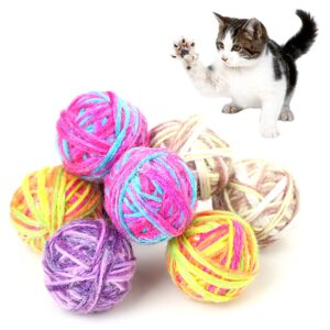 Pelota Lana Para Gatos Bicolor 5cm Unidad (79636)