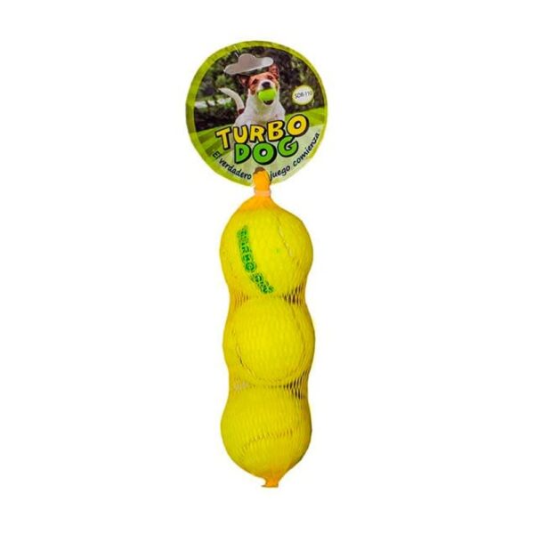 Set Pelota Turbo Dog 3 Unidades (SDR-1123)
