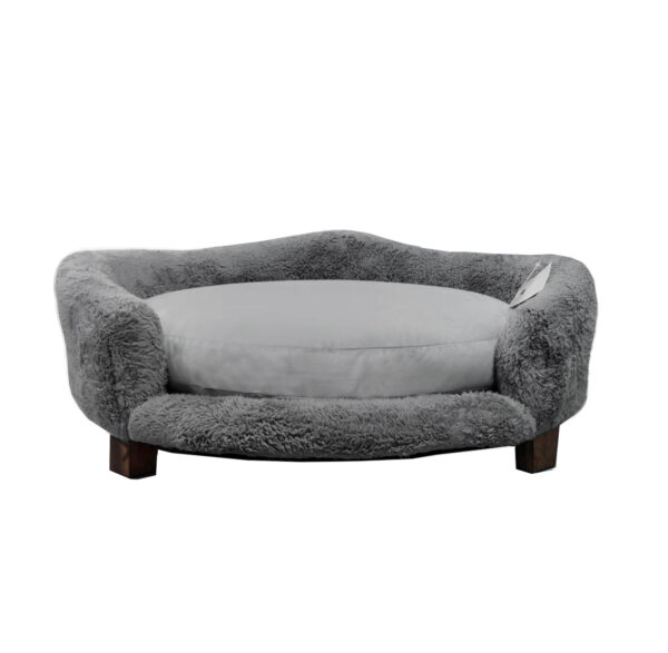 Cama Sofa Mascotas de Lujo Ovalado Negro Talla M
