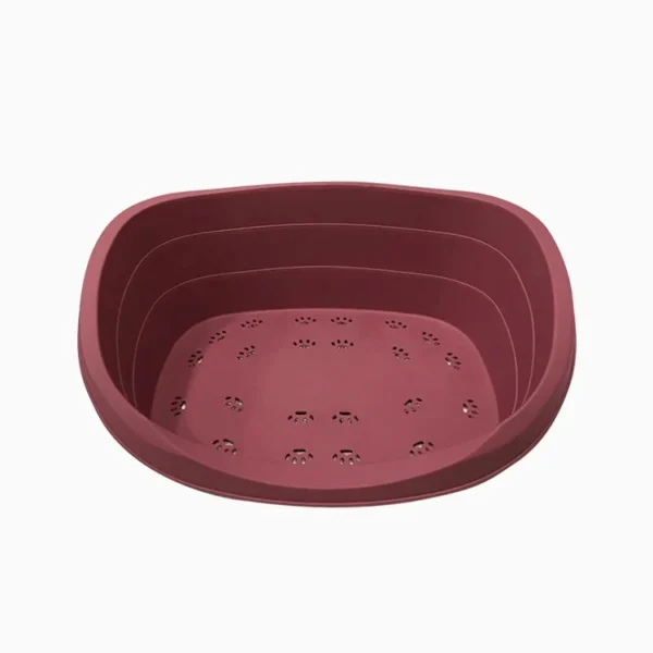 Cama Rígida Mascotas Burdeo 49x34 cm Talla S (79266)