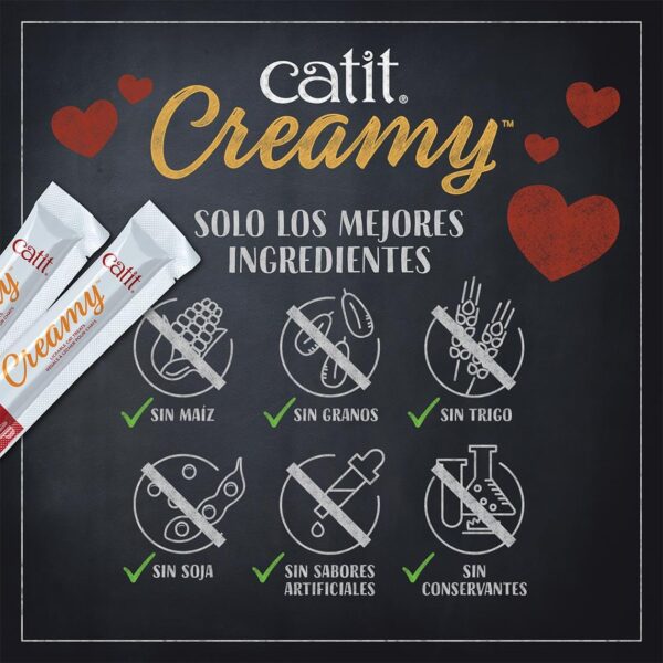 Snack Gato Catit Creamy Cremoso Atún 40 GR Unidad (44454) - Imagen 3
