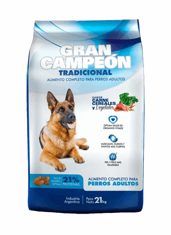 Gran Campeón Perro Adulto Carne y Vegetales 21 + 3 KG