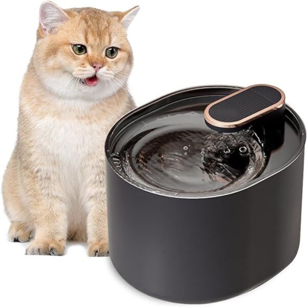 Fuente Bebedero Negro Automático de Agua para Gatos (17950)