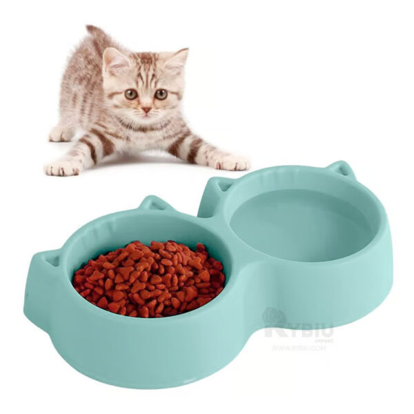 Plato Doble Mascotas Orejitas Colores Surtidos (92730) Unidad