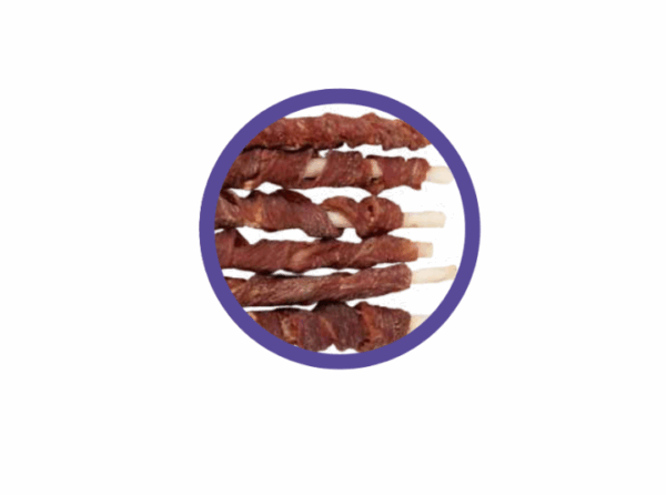 Snack Perro Tasty Farm Palo Carnaza y Carne de Pato 100GR(TF1023) - Imagen 2