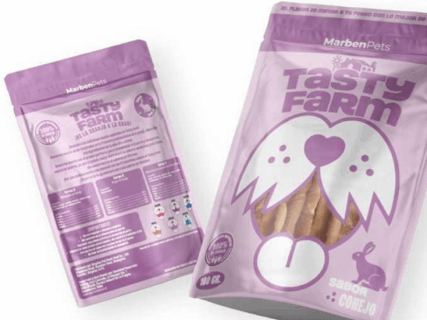 Snack Perro Tasty Farm Palo de Carnaza y Carne Conejo 100 GR (TF1053)