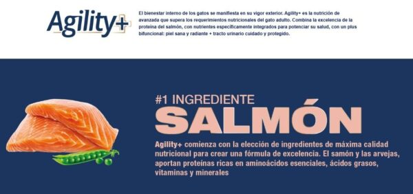 Agility Gato Adulto Salmón 1.5 KG - Imagen 4