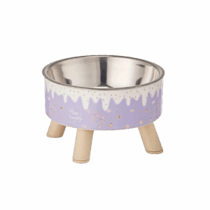 Plato Comedero Mascotas Elevado Candy Style Morado (CW385C-M)