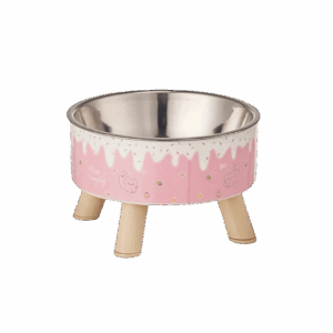 Plato Comedero Mascotas Elevado Candy Style Rosado (CW385C-M)