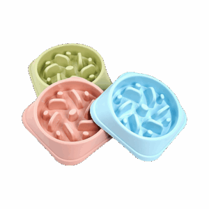 Plato Comedero Mascotas Alimentanción Lenta Colores  (TQ27)