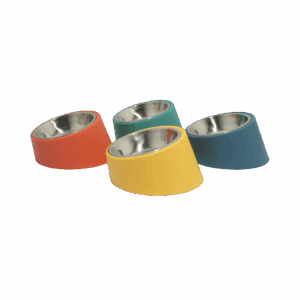 Plato Acero Mascotas Diseño Inclinado Colores (TQ1011-1)
