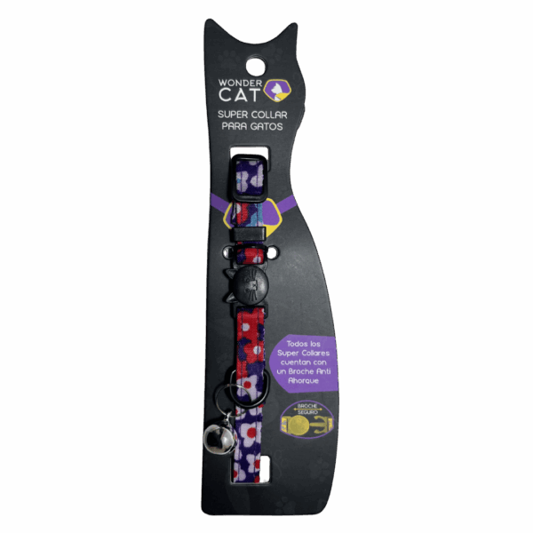 Collar Mascotas Seguro AntiAhorque Flor 4 Hojas (VM019)