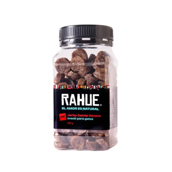 Snack Natural Rahue Pote Jerky Gato Catnip Vacuno 160 GR Grain free