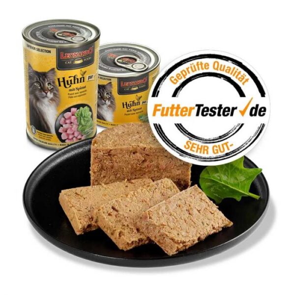 Lata Leonardo Gato Superior Selection Pollo & Espinacas 400 GR - Imagen 2