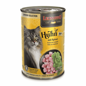Lata Leonardo Gato Superior Selection Pollo & Espinacas 400 GR