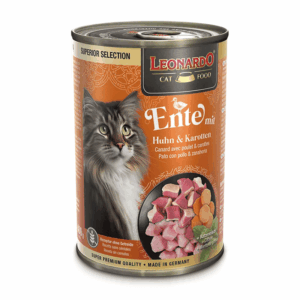 Lata Leonardo Gato Superior Selection Pato & Pollo Zanahoria 400 GR
