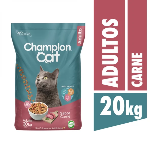 Champion Cat Carne 20 kg - Imagen 2