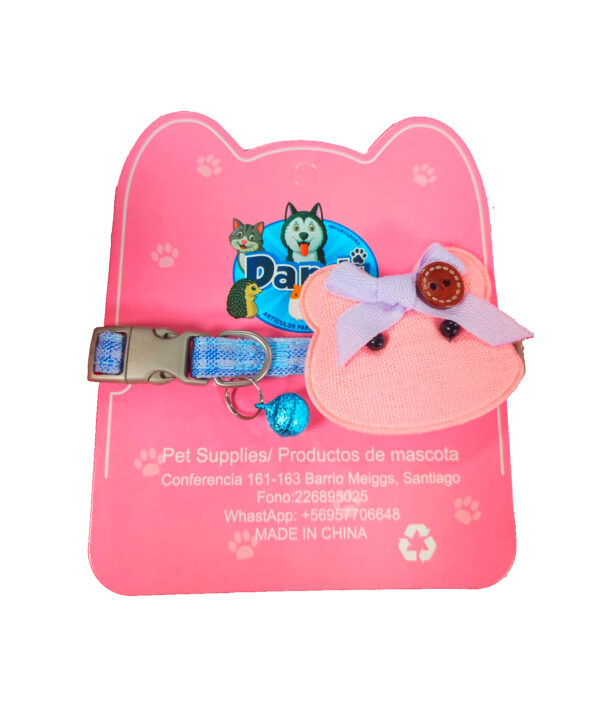 Collar Peluche Osito Rosa (7064)