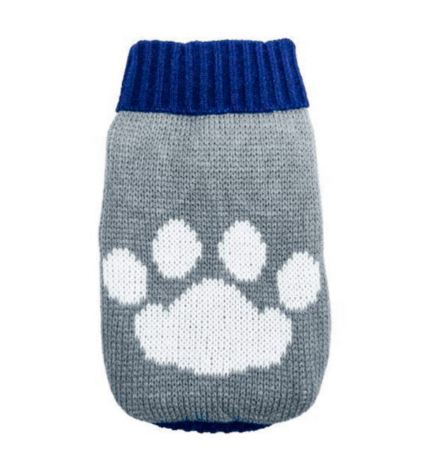 Chaleco Lana Patita Gris Talla XXL