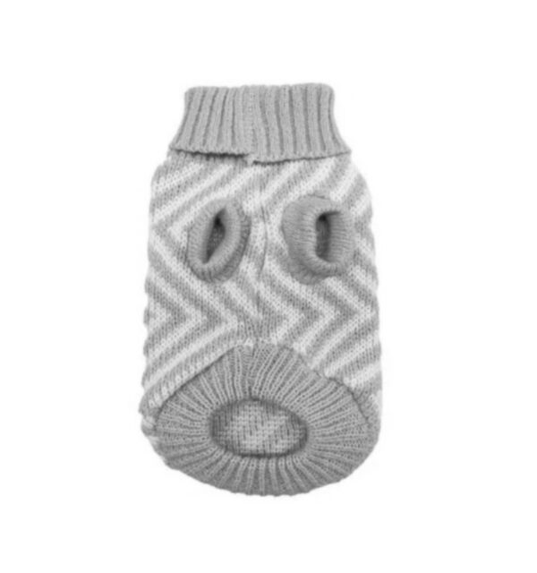Chaleco Lana Lineas Gris Talla XXL (74701)