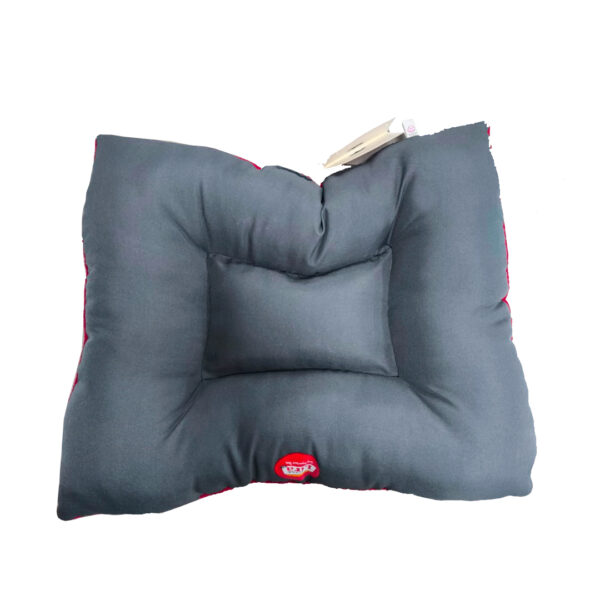 Cama Colchoneta Rectangular Lira Gris Rojo 139x120 cm