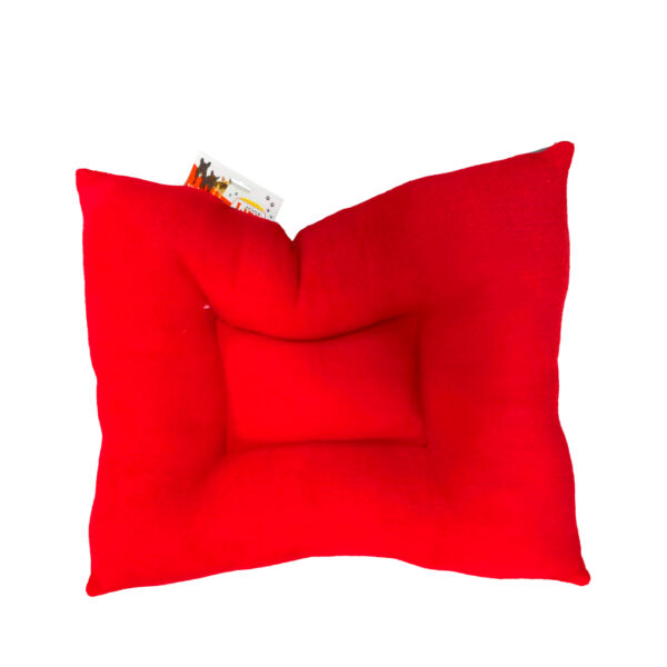 Cama Colchoneta Rectangular Lira Gris Rojo 139x120 cm - Imagen 2