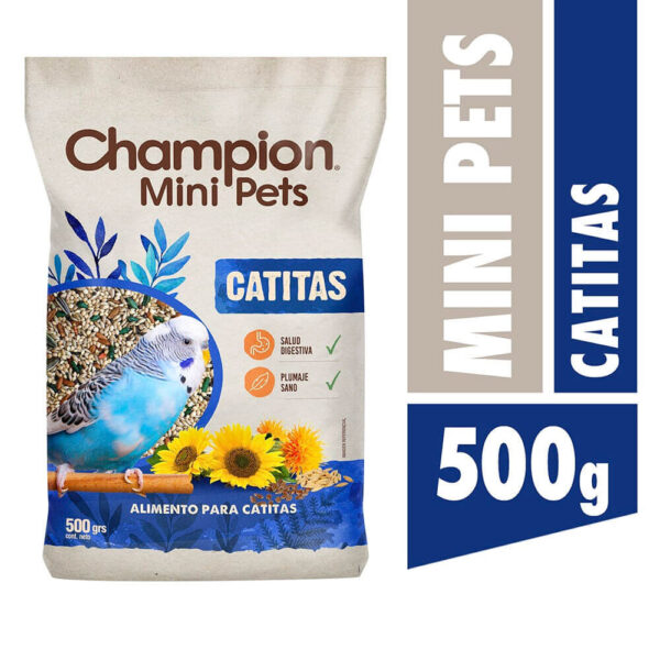 Alimento para Catitas Champion Mini Pets 500 GR