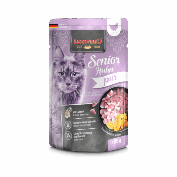 Sachet Leonardo Gato Senior Ave 85 Gr Unidad
